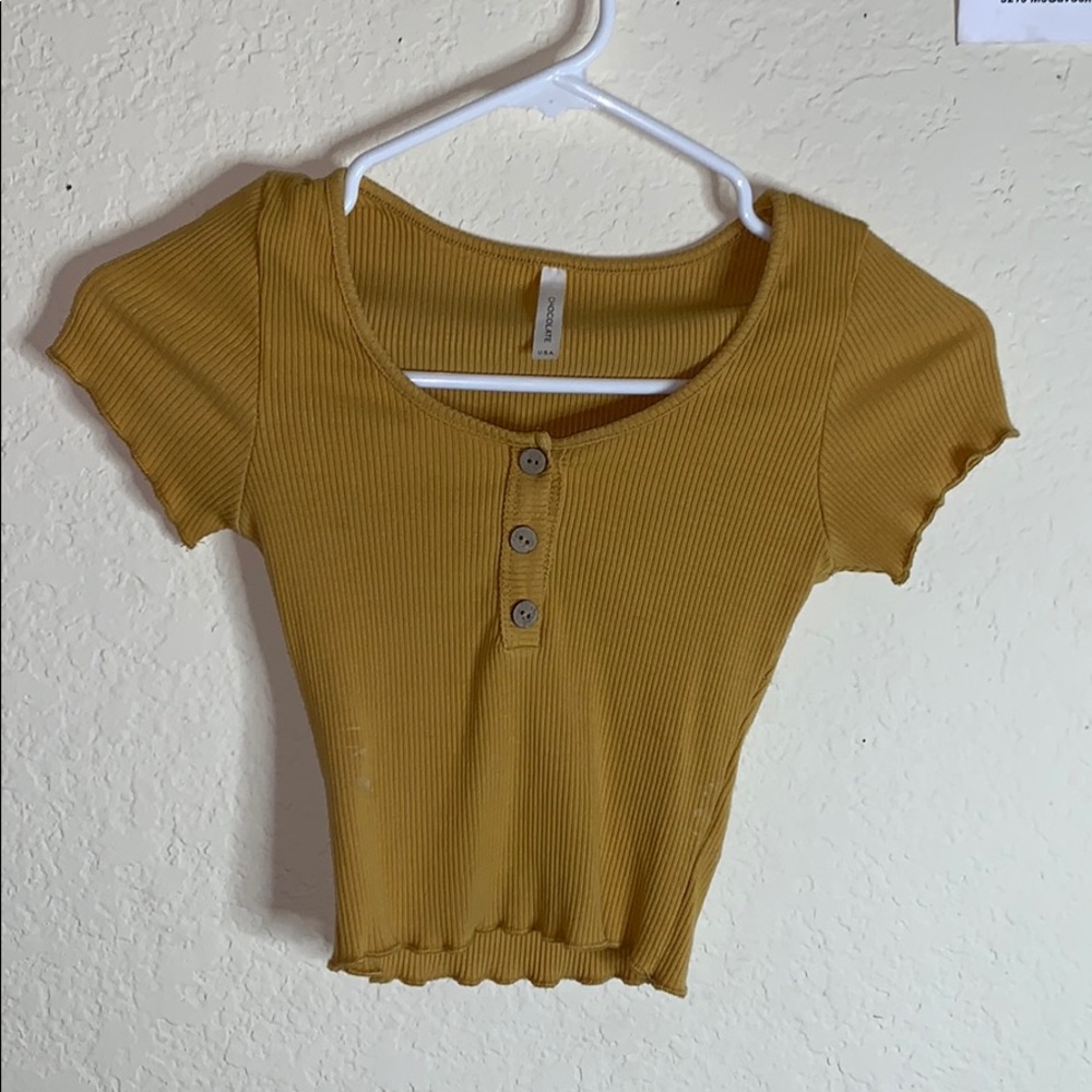 Mustard yellow shirt